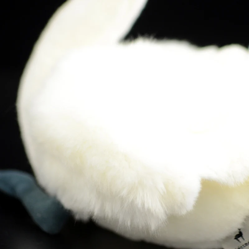 Реальная жизнь Моделирование Белый, Черный лебедь плюшевые игрушки Реалистичные Cygnus cygnus мягкие животные коллекция Kawaii мягкий Whooper кукла Лебедь