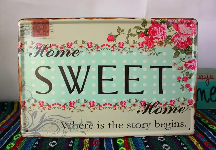 new 2015 ua 0358 metal tin signs sweet letters signs metal painting home decor plates wall art craft bar 20x30cm - Metal Signs Home Decor new 2015 ua 0358 metal tin signs sweet letters signs metal painting home decor plates wall art craft bar 20x30cm - Metal Signs Home Decor