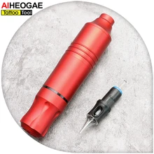 Перманентная тату машинка для макияжа черная или красная Вращающаяся ручка Мощный Тихий тату Поставка PTM4317