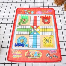 Niños clásico vuelo juego de ajedrez Ludo juego de ajedrez Fiesta de la familia de los niños tabla divertida juguetes educativos para niños divertido regalos