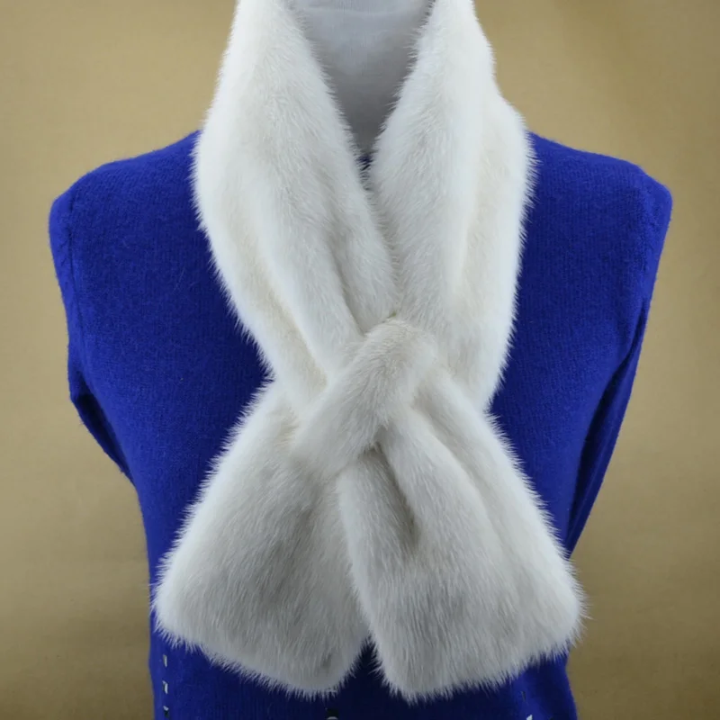 

Genuine mink fur muffler scarf marten velvet leather fur shawl fur collar female scarf winter all-match solid color