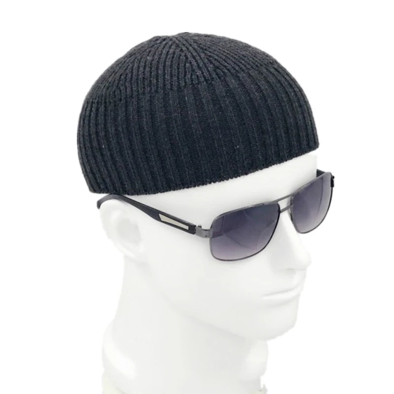 Шапочка 904 897 мужская вязаная из смески шерсти|knit hat beanie|women knit hatsfashion beanie |