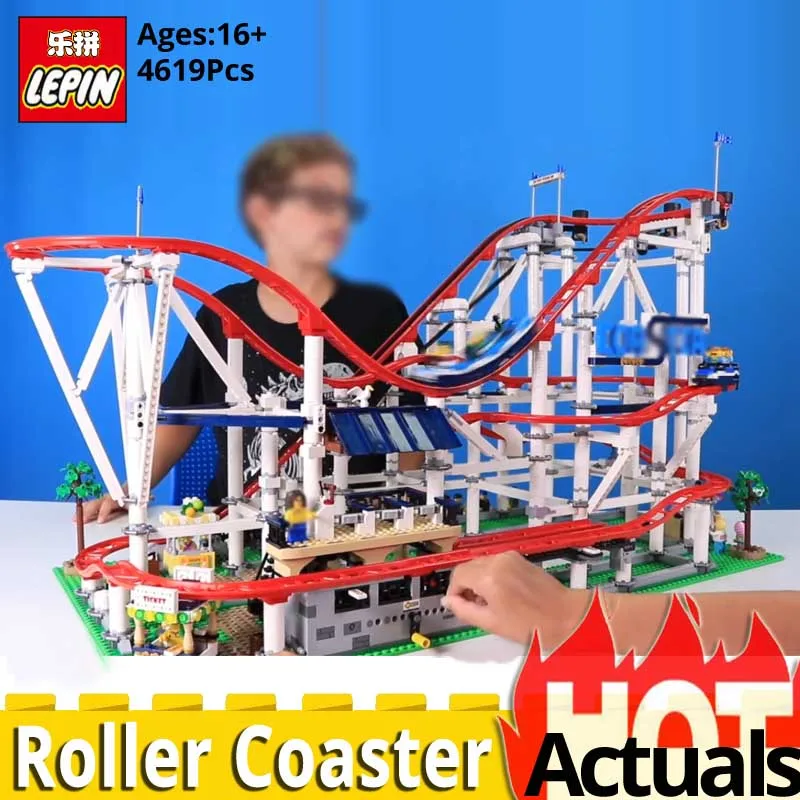 

Lepin Creator Series 15039 Roller Coaster Model Assemblage Building Blocks Self locking Bricks Toys compatible legoinglys 10261