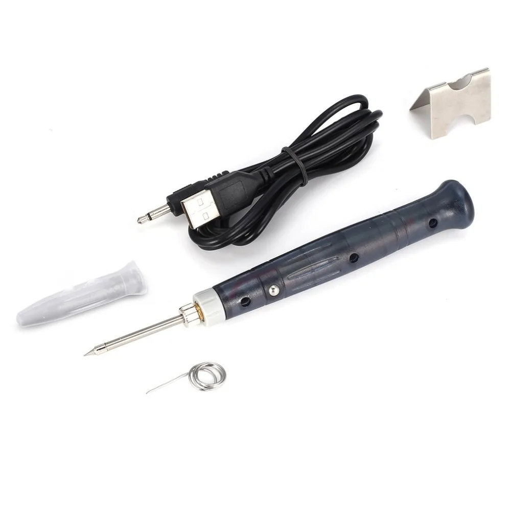 

Portable USB Soldering Iron Pen 5V 8W Mini Tip Button Switch Electric Powered Soldering Station Welding Equipment Tools