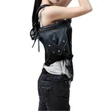 2017Waist Bag Exclusive Retro Rock Gothic Bag Packs Shoulder Bag Vintage Men Women Leather Leg Bag