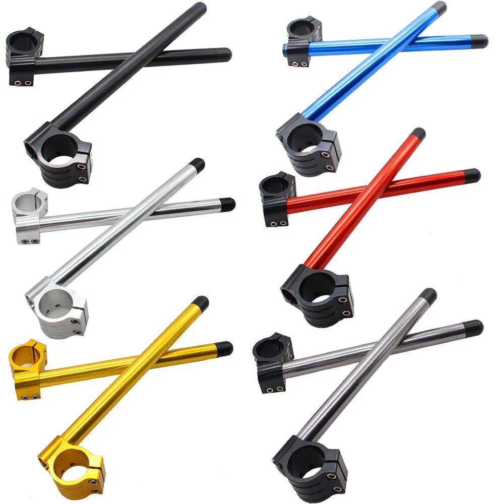 

CNC Adjustable Motorcycle 43MM Regular Clip On Ones Handlebar Fork Handle Bar For For SUZUKI GSXR 750 1100 GSR750 1988 - 1990