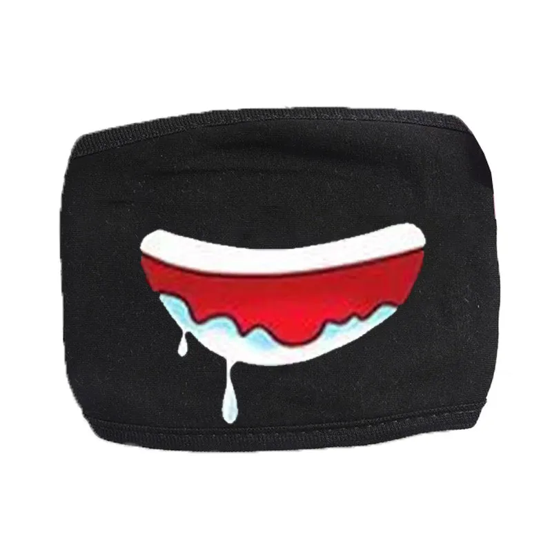 Child Like Mouth Mask Dark Anti Dust Cool Mask Cartoon Mouth Muffle Face Mask Emoticon Masque Masks For Gifts for Children's Day - Цвет: Лимонно-желтый