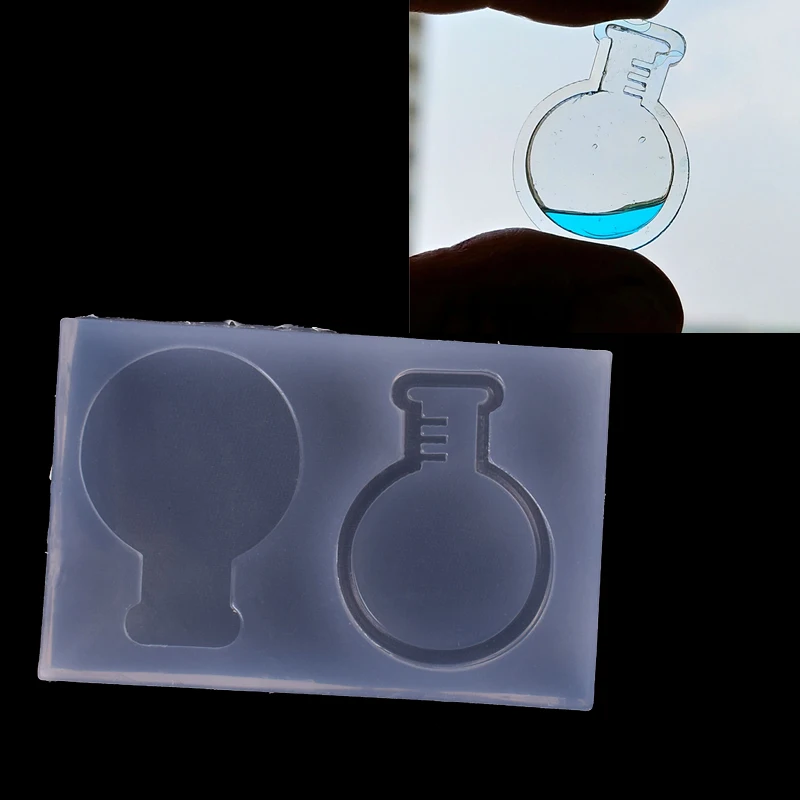 

Quicksand Flask Epoxy Clear Silicone Resin Liquid Mold Pendant Casting Beads Crystal Molds DIY Jewelry Making Tool Hand Craft