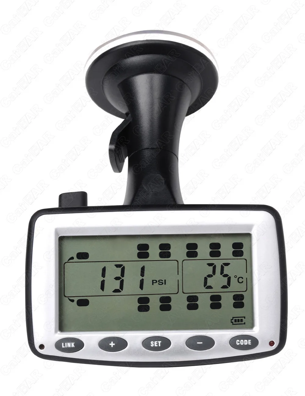 Tire Pressure Monitoring System TPMS for Truck &Trailer with External Sensors Support High Low Pressure Temperature Alarm CARBAR