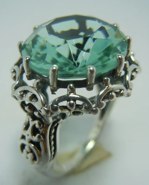 

The pattern of ancient silver fashion beautiful plants The queen's temperament restoring ancient ways ring