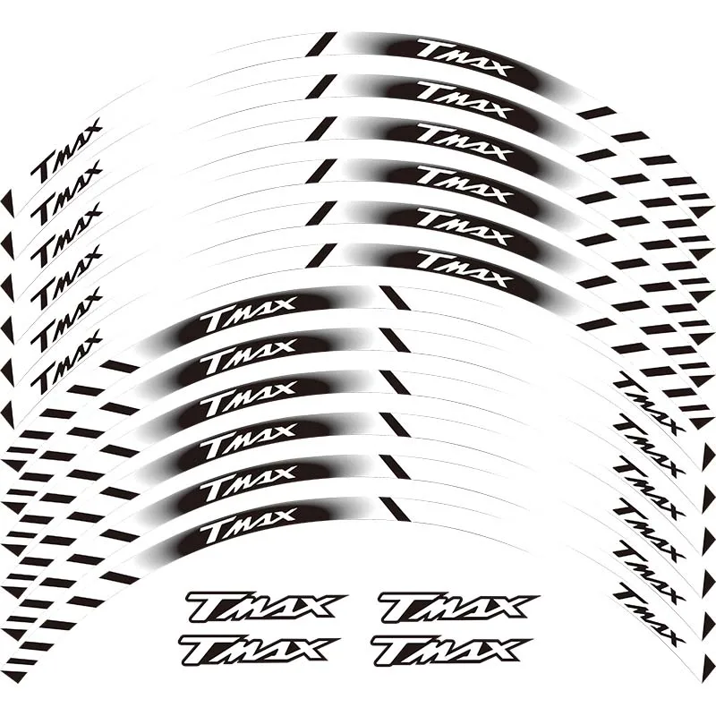 Высококачественные светоотражающие Стикеры для мотоциклов, наклейки на колеса для YAMAHA TMAX530 TMAX500 TMAX 500 530 15''