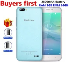 Blackview A7 Pro 4G Smartphone Dual Rear Camera RAM 2GB ROM 16GB Android 7.0 MTK6737 Quad Core 5.0″ 8MP Fingerprint Mobile Phone