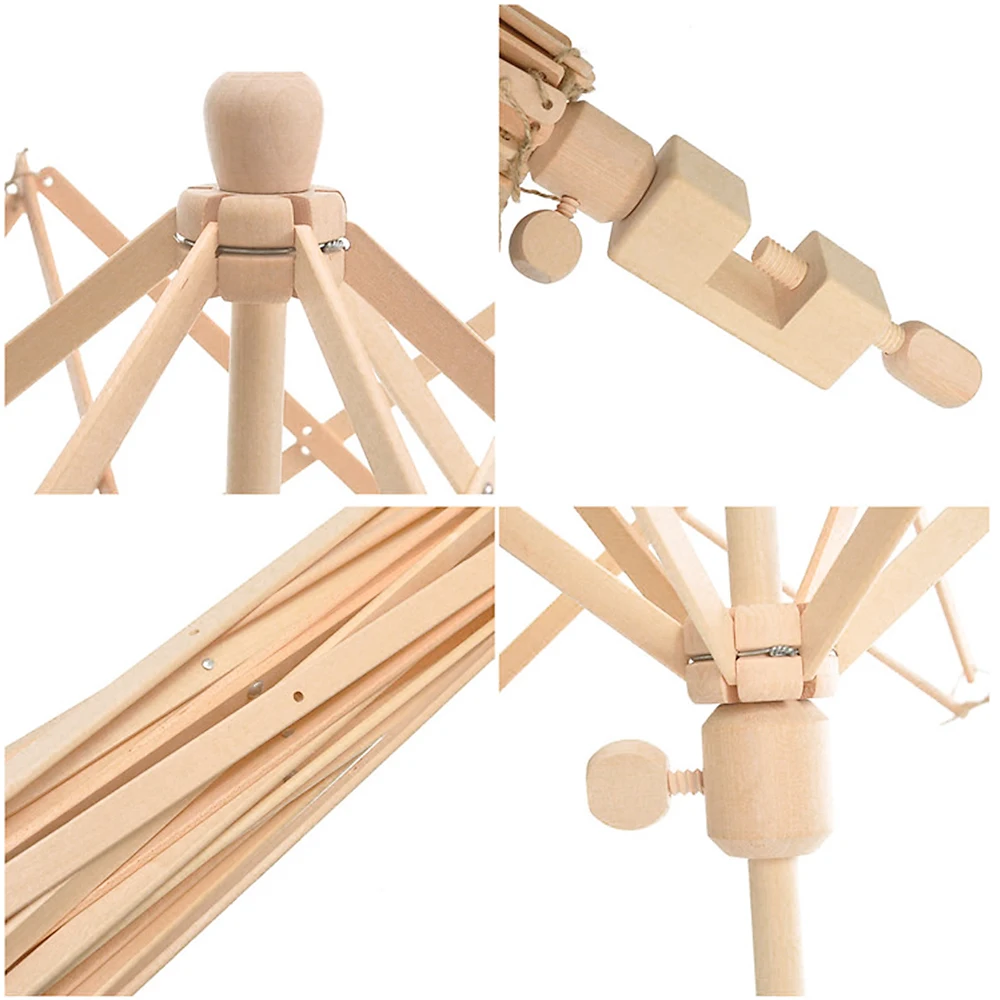 Urijk деревянные Swift пряжа нить струна из волокна шерсти моталки держатель зонтик ручного вязания ремесло инструменты для лоскутное DIY аксессуары