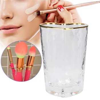 

Manicure Pen Holder Dust Brush Nail Art Tool Storage Case Organizer Container Transparent