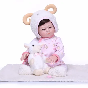 

48cm Full silicone Vinyl newborn Toddler Babies Dolls toddler toys girl baby Birthday Gift Present Child Play House Toy bonecas