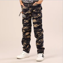 Брендовая осенняя одежда для мальчиков, штаны, новые весенние повседневные штаны для мальчиков, хлопковые камуфляжные штаны для детей 7, 8, 9, 10, 11, 12 лет, розничная