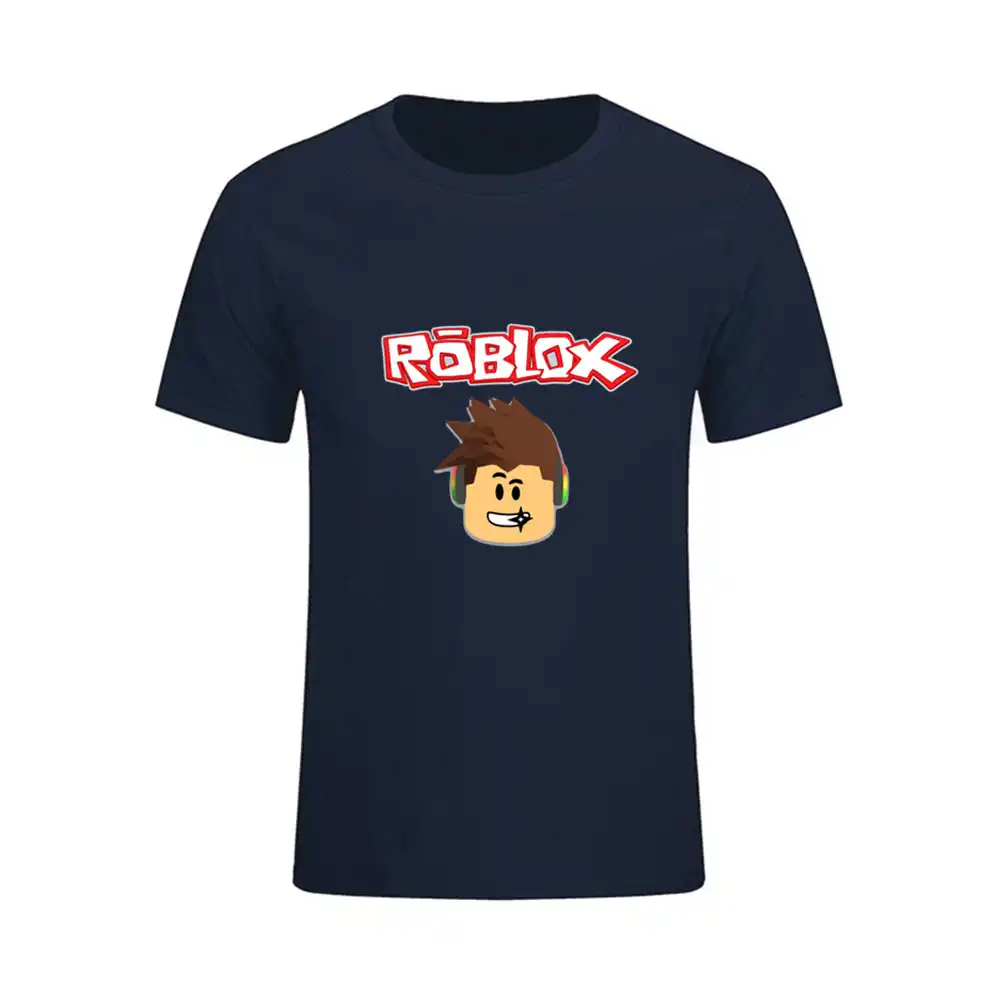 New High Quality Clothes Mens Roblox T Shirts 3d Big Size Round Collar Youth Natural Cotton Male Tshirts 6xl Rashguard T Shirt - 