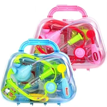 Мальчики Девочки Моделирование Медицинский Набор Детский Набор доктора детские игрушки портативный чемодан раннее образование ролевые игрушки подарки ребенок