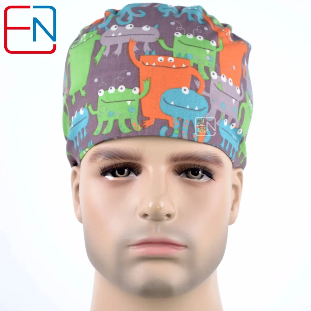 Hennar high quality medical caps,100 cotton 2 sizes for choice men