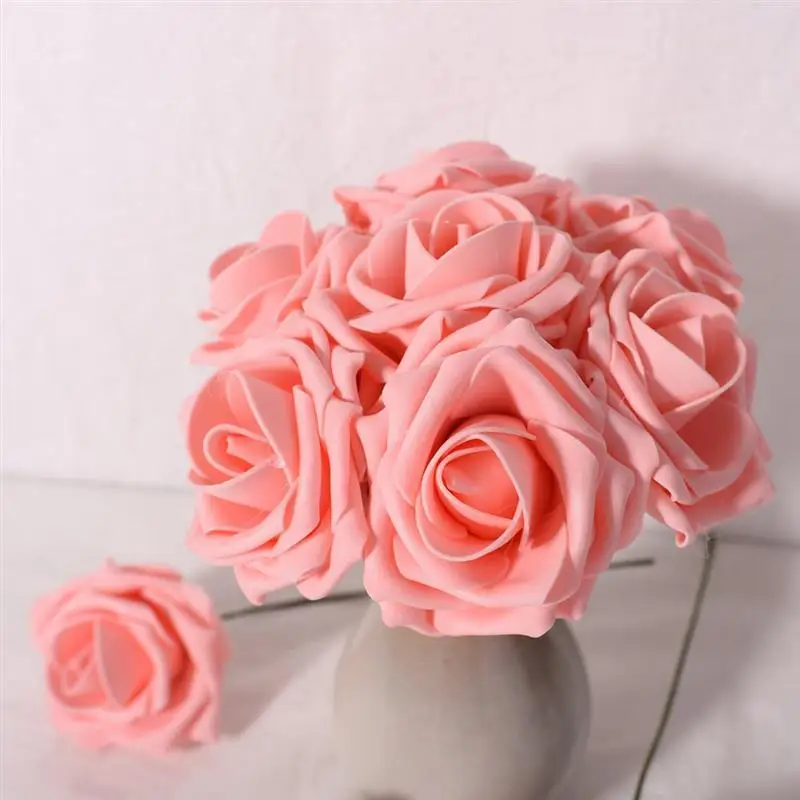 50 шт. элегантный искусственные розы цветы пены розы моделирование цветы с 7,09 ''стержень для Свадебная вечеринка Ornamnets
