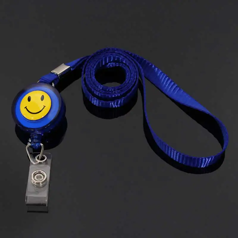 Бизнес выставка выдвижной шнур значок катушка нейлоновый шнур шейный ремешок для ID карты ключ значок держатель офисные принадлежности