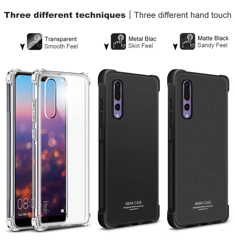 Чехол IMAK с подушкой безопасности для Huawei P20 Pro Lite противоударный мягкий