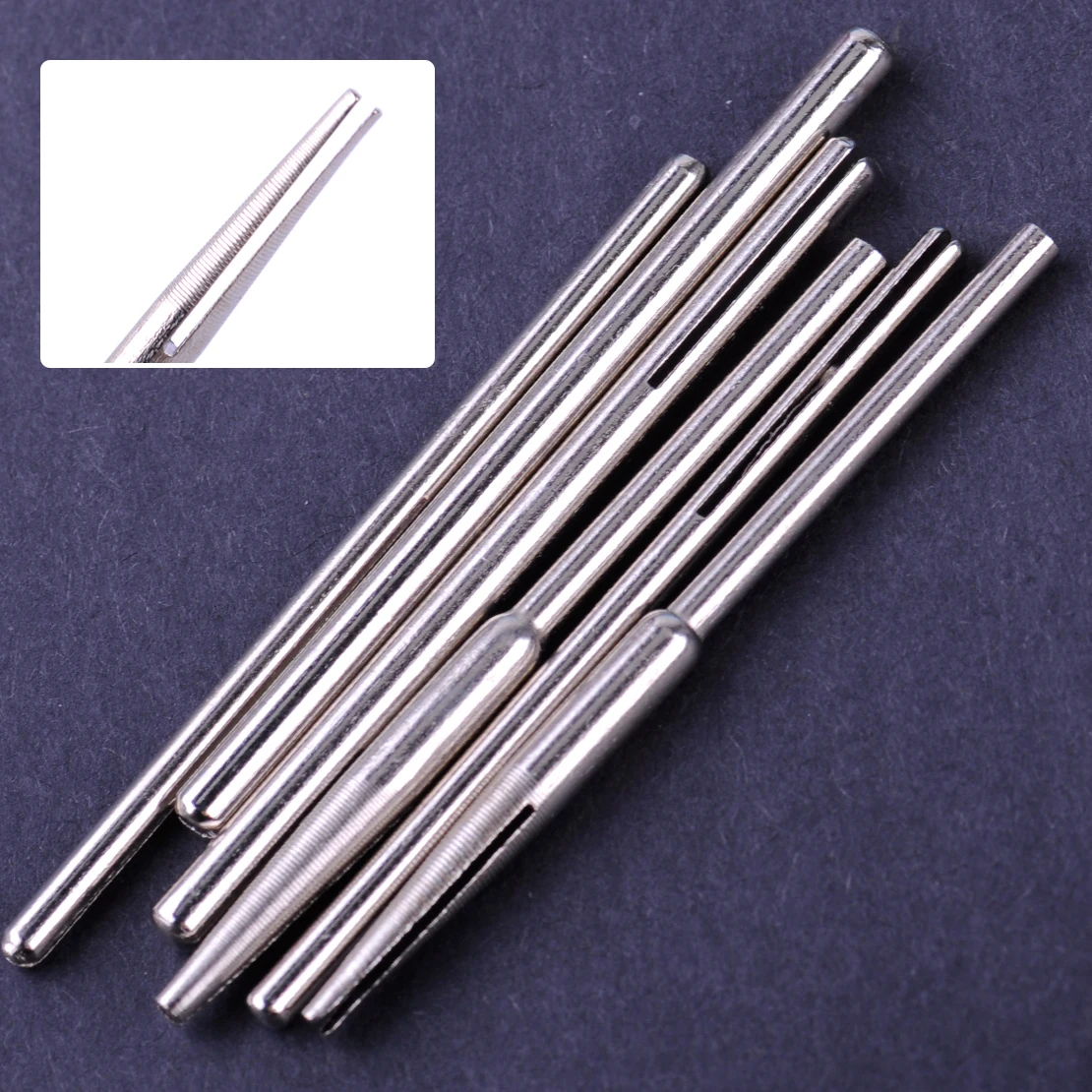 

LETAOSK 6pcs 3 Sizes Split Head Mandrel Handle Holding Clamping Sandpapers Tools Accessories