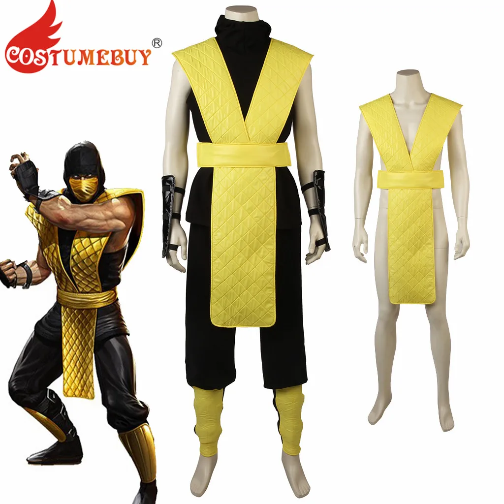 Мужской карнавальный костюм CostumeBuy для косплея Mortal Kombat X Scorpion Хэллоуина карнавала