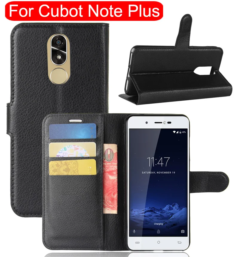 Люкс Мода Бумажник кожаный чехол для Cubot Note плюс флип защитный Телефон Назад В