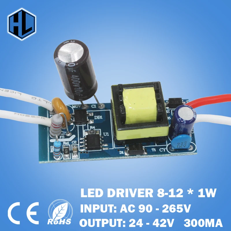 10pcs Power Input Lamps Lighting Current 300mA LED 1 36W Transformers