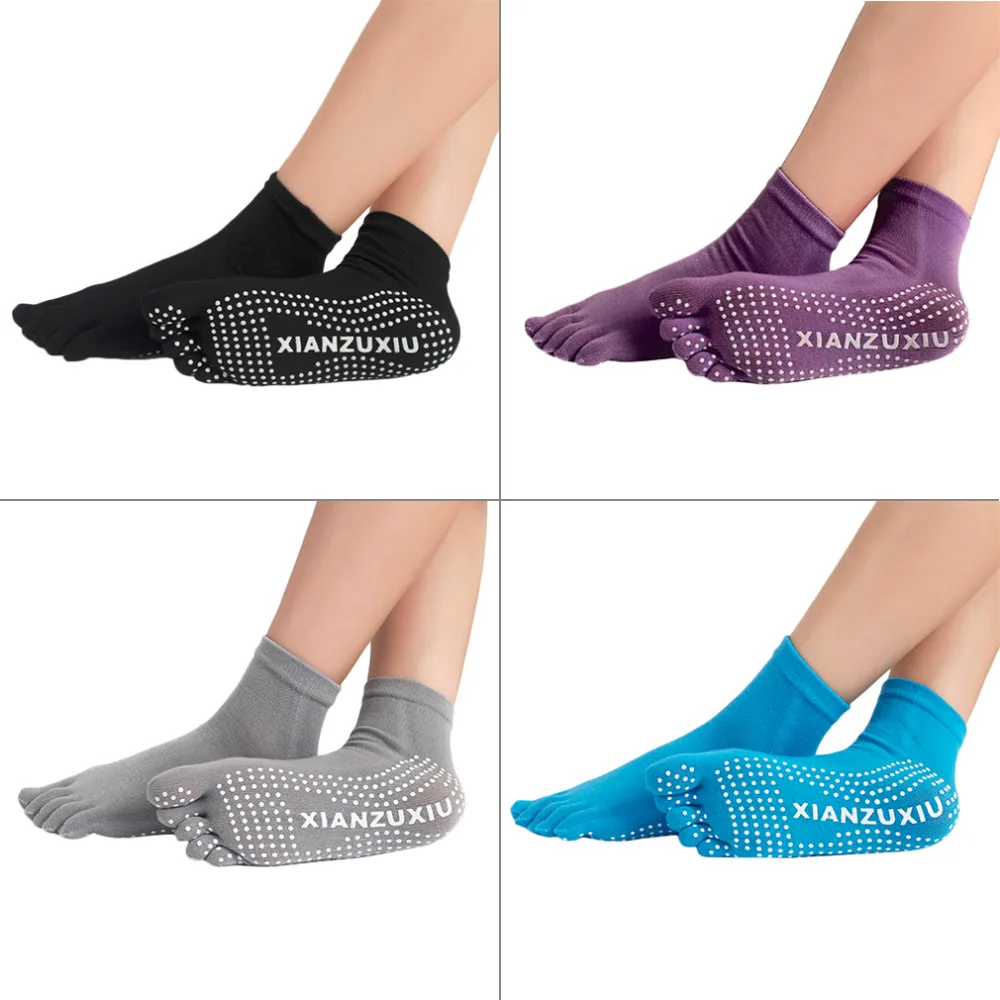 Women Five toe Yoga Gym Dance Sport Exercise Non Slip Massage Fitness