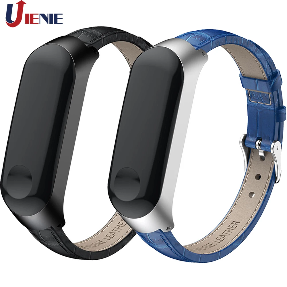  For Xiaomi Mi Band 3 Leather Watch Band Straps Smart Watch Wristband Replacement Bracelet Watchband - 33027277305
