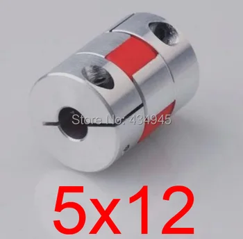 

5x12 5mm 12mm aluminium flexible shaft Jaw spider Plum Coupling servo motor rolling ball screw coupler CNC Encoders D25 L30