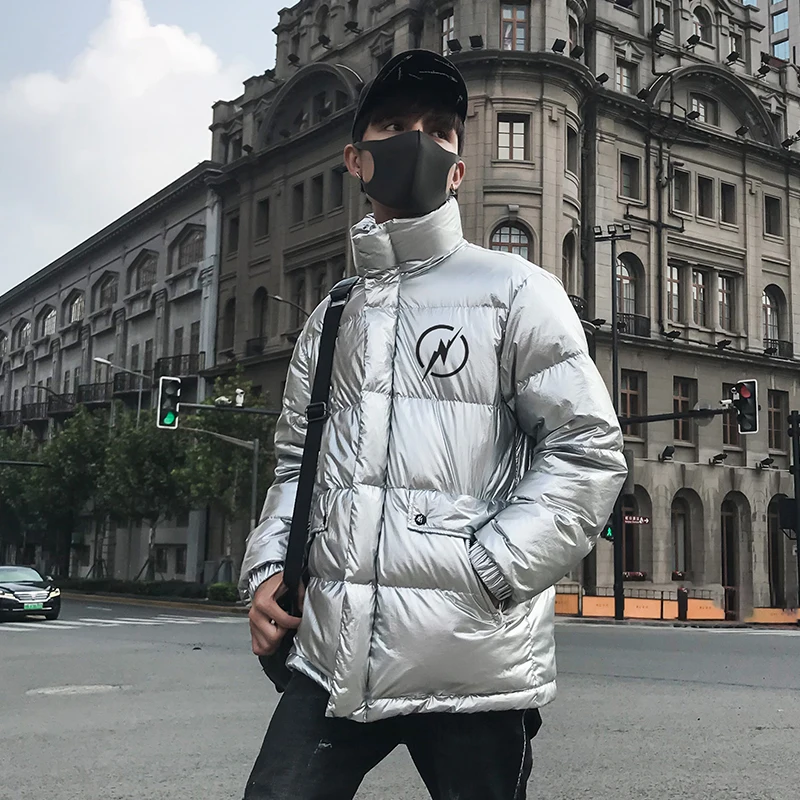Для мужчин зимние толстые теплые парки куртка мужской Повседневное Водонепроницаемый хлопковое Стеганое пальто Мода уличной хип-хоп