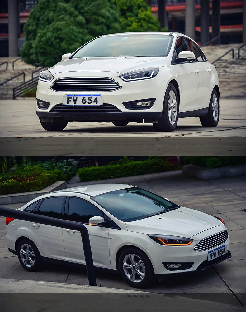 Автомобильный Стайлинг чехол для Ford Focus 3- фары светодиодный фокус фары DRL Объектив Двойной Луч Биксенон HID автомобильные аксессуары