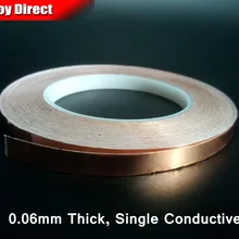 7 мм* 30 м* 0.06 мм) клей Медь Фольга Клейкие ленты для emi Экранирование маскировки, книги по искусству Стекло Обёрточная бумага