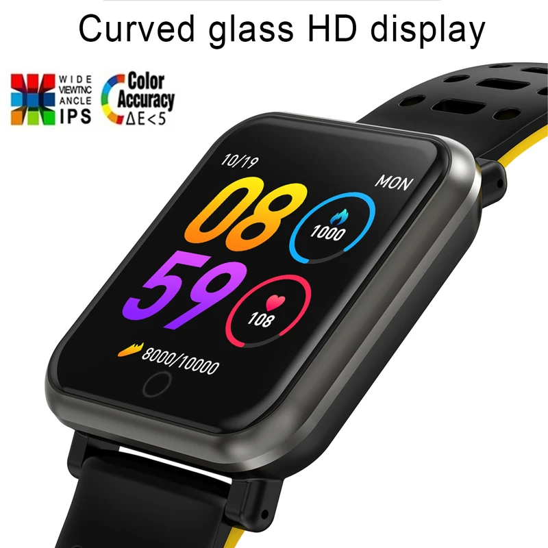 Comprar Reloj inteligente para correr R11, reloj inteligente IP68, resistente al agua para mujer, reloj inteligente deportivo, reloj de presión arterial para hombres, para ios Android