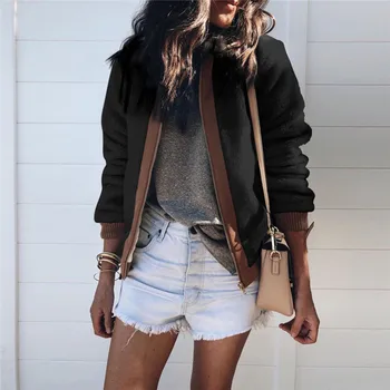 

Vintage Casual Autumn Winter Jacket Women 2018 Short Thick Warm Faux Fur Coat Female Zipper Warm Streetwear Jacket Outwear XL