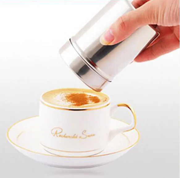 Best Offers New Stainless Chocolate Shaker Cocoa Flour Icing Sugar Powder Coffee Sifter Lid Shaker Kitchen Cooking Tools