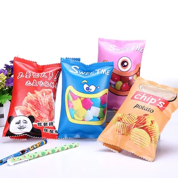 

Free ship!1lot=12pc!Fashion fun snacks cute fashion pen bag / pencil bag / creative stationery cosmetic storage bag