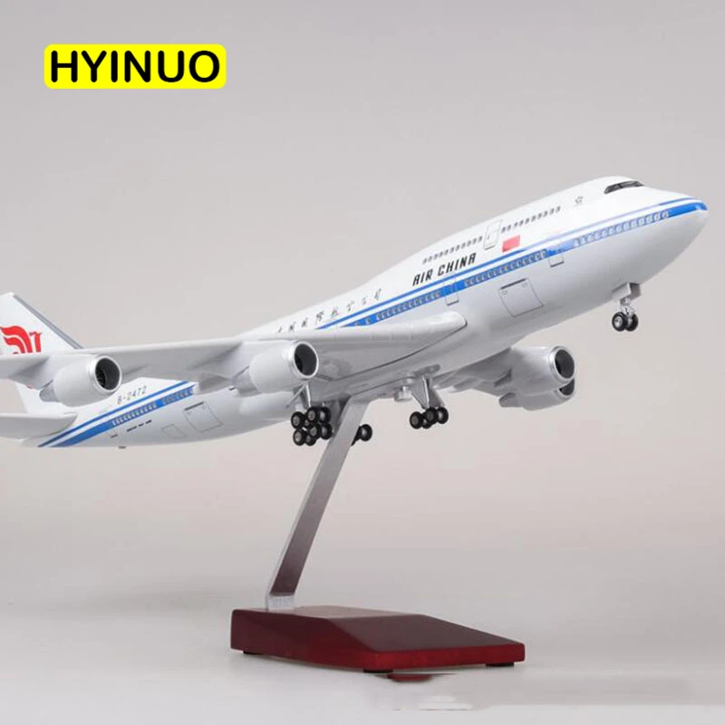 47 см 1/150 масштаб самолет Боинг B747 самолета Air China Airlines модель самолета W свет и литой колесный Пластик смолы плоскости