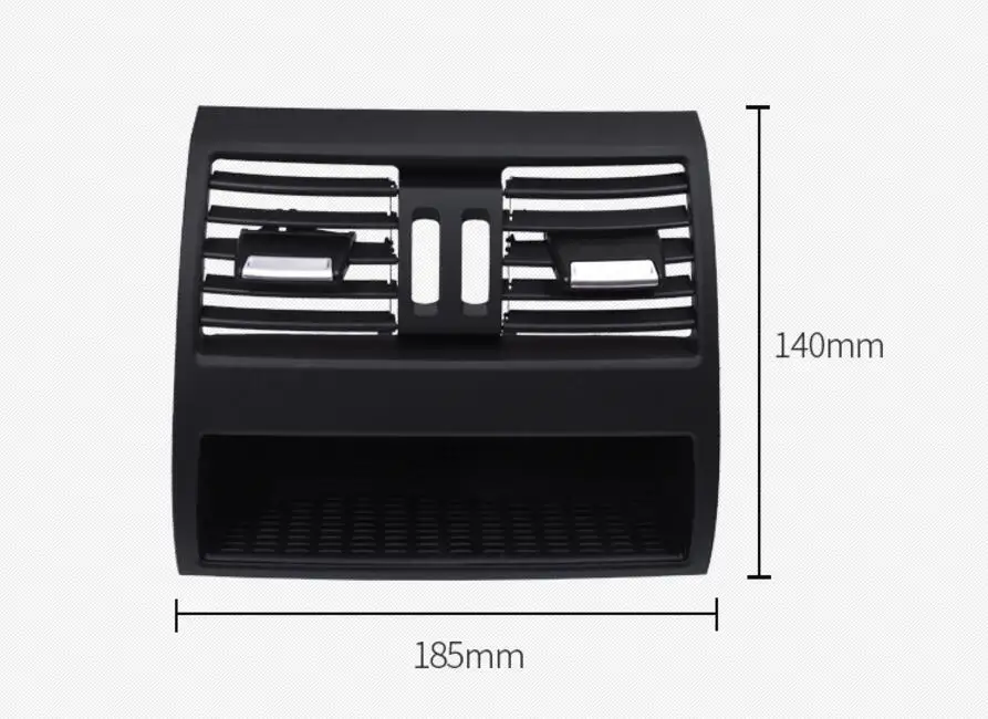LHD передний ряд ветровой левый центр правый вентилятор заднего кондиционера гриль розетка панель с хромированной пластиной для BMW 5 серии F10 F18