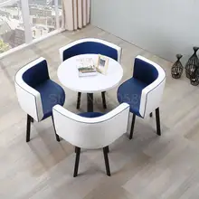 Простой стол для переговоров и стул, комбинированный стол для приемной, стол для отдыха и стул для магазина, журнальный столик и стул