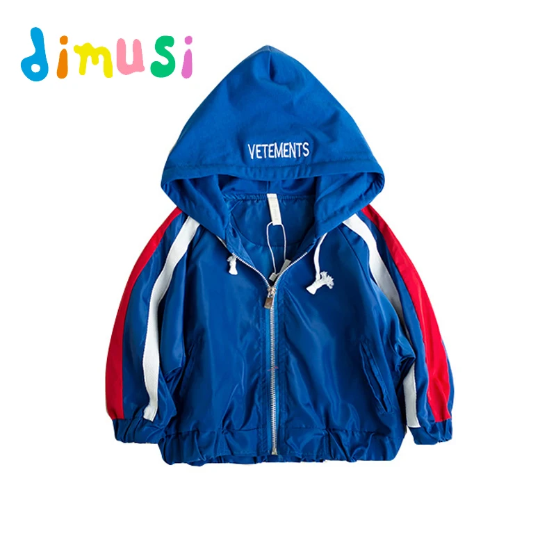 

DIMUSI Boy's Jackets Fashion Spring Babys Thin Bomber Jackets Children Kids Outwear Windbreaker Hooded Coats 2-8Y,EA062