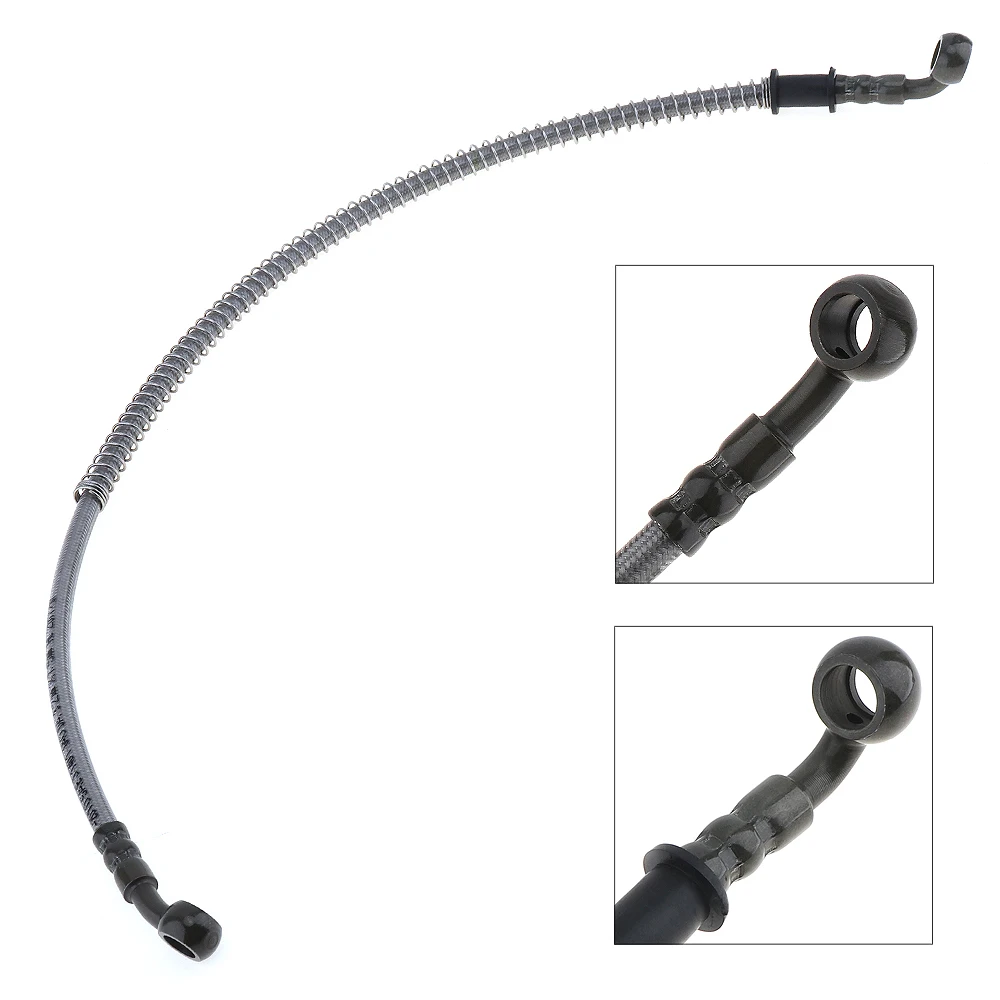 

55cm Motorcycle Brake Pipe Tubing Brake Hose Line with Spring Fit Atv Dirt Pit Bike For Yamha Honda Kawasaki Universal