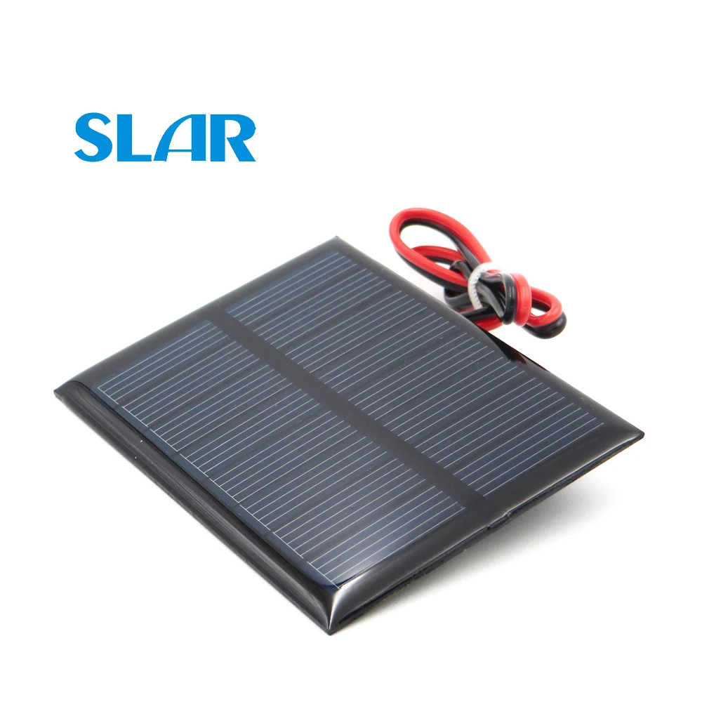 

Solar Panel Polycrystalline Silicon 4V 150mA with 30cm extend cable DIY Battery Charger Module Mini Solar Cell wire toy