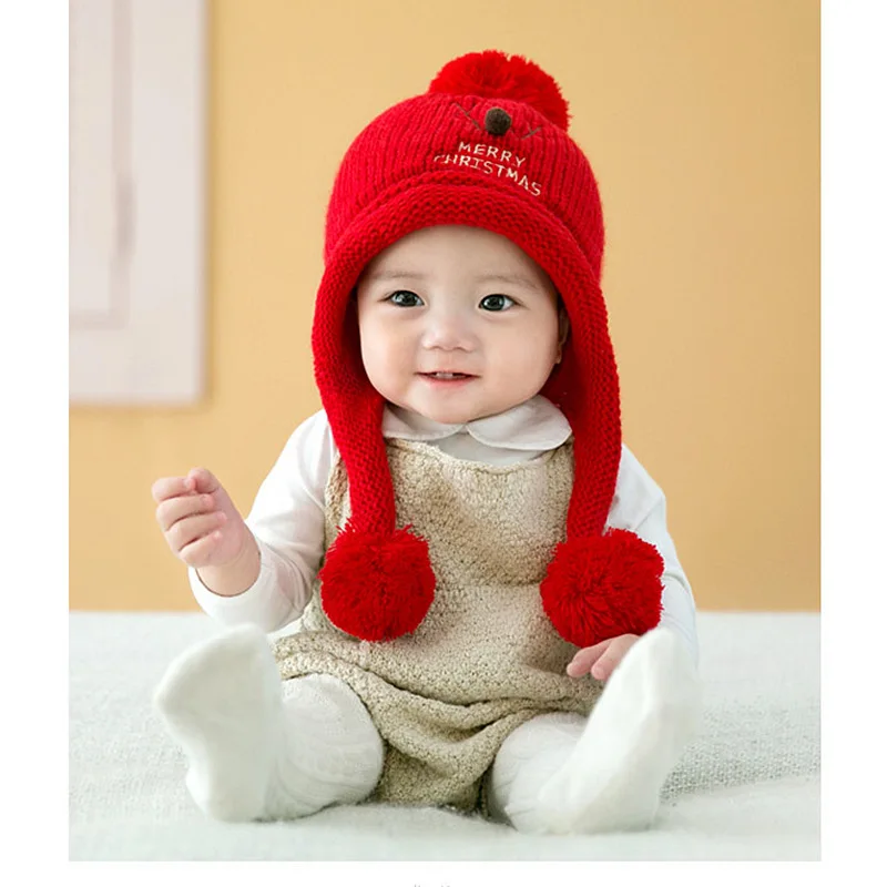 2017 winter section baby head cap baby baby wool ear protection hat