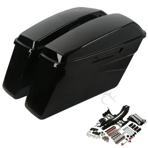 Painted Hard Saddlebags & Latch Lids Hardware Covers Fit For Harley
