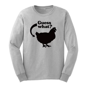 

Loo Show Mens Chicken Butt Long Sleeve T-Shirts Casual Men Tee
