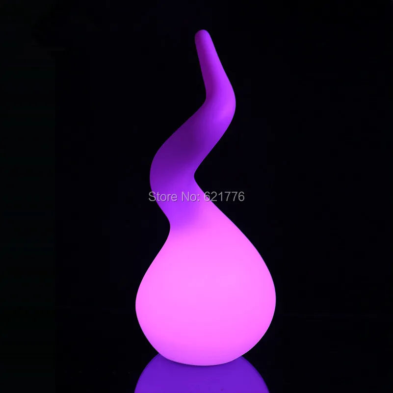 4 шт./лот водонепроницаемый вращающийся головастик лампа LED декоративные лампы shaped изменение цвета лампы аккумуляторная лампа